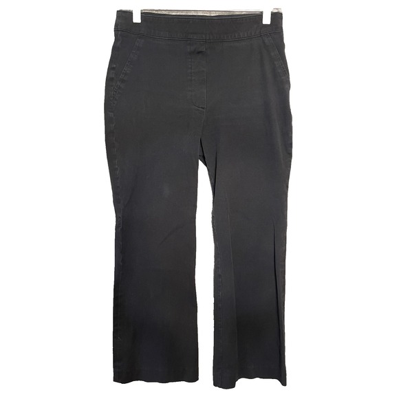 SPANX Pants - Spanx on the go kick crop flare pants small black pull on stretch comfort career